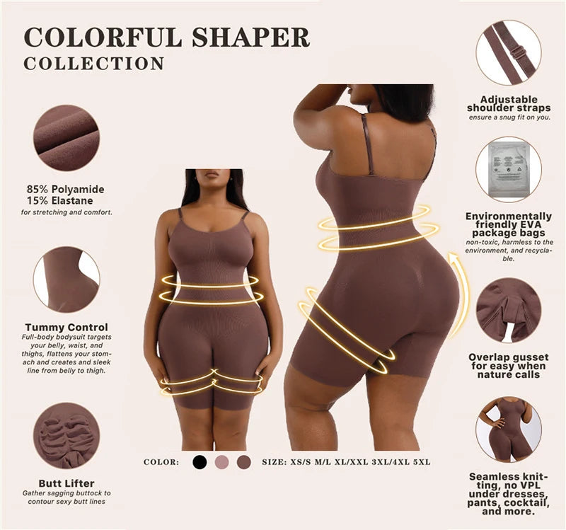 AfruliA Fajas Colombianas Bodysuits Shapewear Seamless Waist Trainer Body Shapers Women Tummy Control Panties Butt Lifter Corset