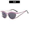 XJiea 2024 Designer Strass-Sonnenbrille für Damen Luxusmarken-Mode-Steampunk-Herrenbrille Party-Strand-Schatten-Accessoire