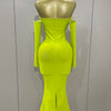 Sexy Off Shoulder Luxury Diamonds Long Bodycon Bandage Dress 2025Women Celebrity Elegant Prom Gown Birthday Club Cocktail Dress