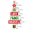 Christmas Porch Door Hanging Banner Christmas Paper Door Decorative Flags for Xmas Home Decorations New Year 2024 Noel Navidad