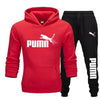 New autumn and winter men's pullover hoodie + pants 2-piece fashionable and trendy fitness jogging casual sportswear set