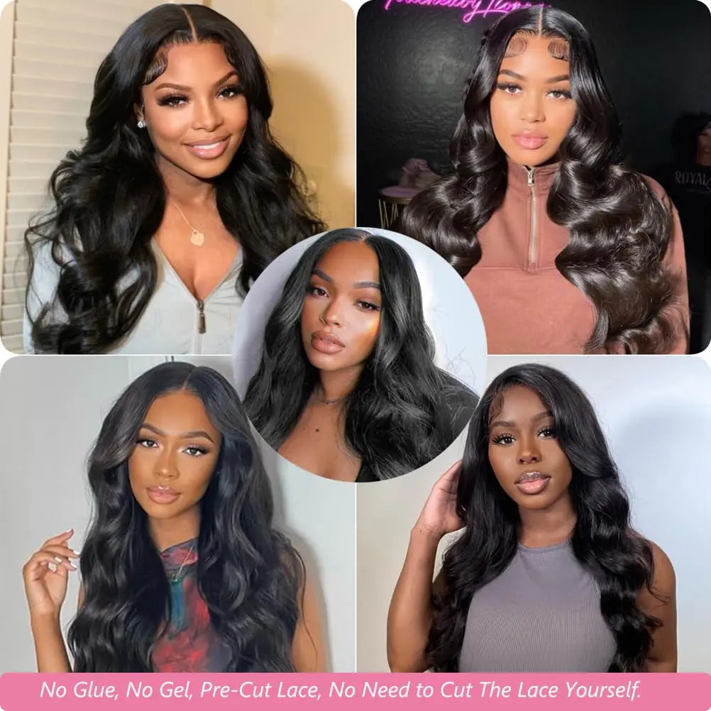 34 32In Body Wave Human Hair Lace Frontal Wigs 13x4 13x6 Transparent Lace Front Wig For Women 6x4 5x5 Glueless Wig Human Hair