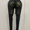 Luxury Sparkly Black Diamond Mesh See THhrough Jumpsuit Women Celebrate Birthday Sexy Dancer Nightclub Performance Stage Costume