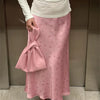 Tossy Summer Printed Fashion Long Skirt For Women High Waist Contrast Patchwork Slim Elegant Party Looks Ladies Y2k Maxi Skirt