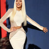 Slim fit party bandage suit elegant set long sleeved dress slim fit fashionable clothing set spring club outfit