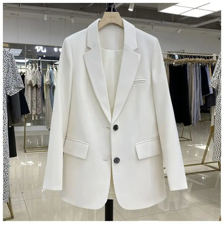 Candy Color Blazer Women Clothing Trends Long Sleeves Blazers Chic Office Ladies Jackets Luxury High-end Coat Vestido Outerwear