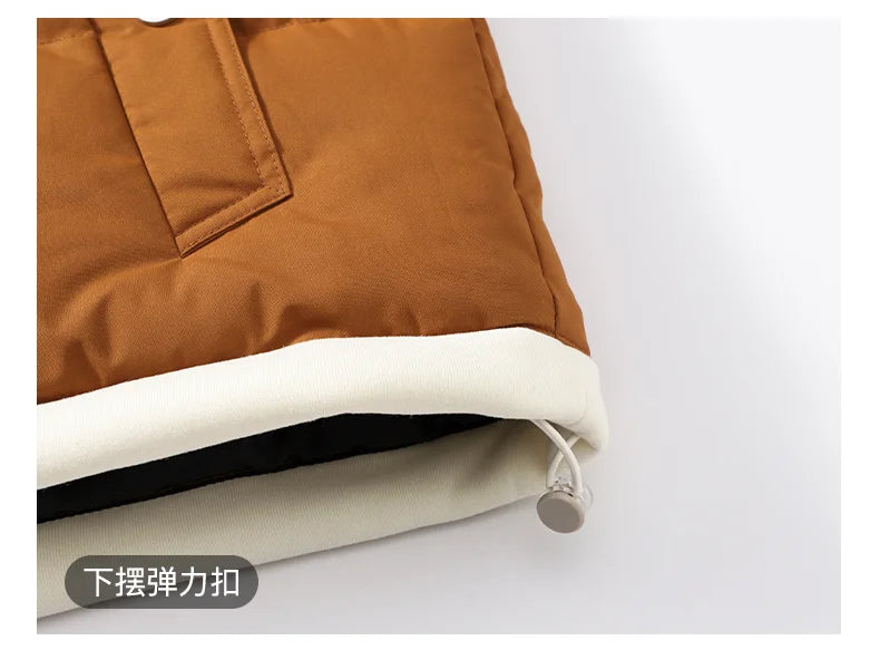 Unisex Fashion Hooded Vests Jacket Sleeveless Vest Autumn Thermal Soft Vests Casual Coats Male Cotton Men's Vest Men Thicken
