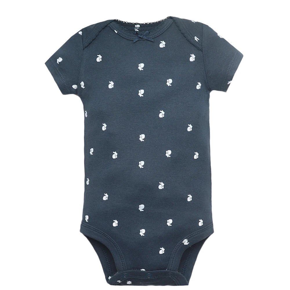 5PCS/Lot Baby Boys Girls Bodysuits 100% Cotton Short Sleeves Kids Clothes 6-24 Month Newborn Baby Clothing Bebe Jumpsuit