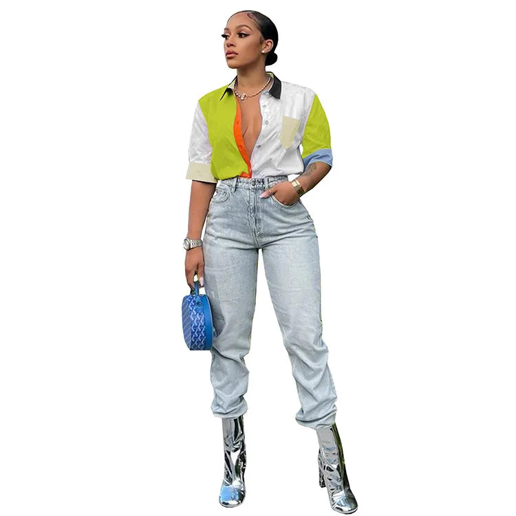 2022 Summer Women Blouses Half Sleeve Spring Blouse Woman Blouse Shirt Office Elegant Work Shirt Top Blusas Mujer De Moda