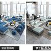 MINGDIBAO Nordische Stoff-Sofagarnitur mit Bluetooth-Lautsprecher & USB – Modernes Modulares Wohnzimmer-Sofa, Großes U-förmiges Ecksofa aus Stoff