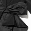 TWOTWINSTYLE Solid Spliced Bowknot Hollow Out Blazer For Women Notched Collar Long Sleeve Tunic Temperament Blazers Female New