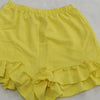 Chic Women Sweet Set Puff Sleeve Crop Tops and Shorts Outfits Solid Stretch Pleated Sexy Summer Girl 2 Two Piece Suit