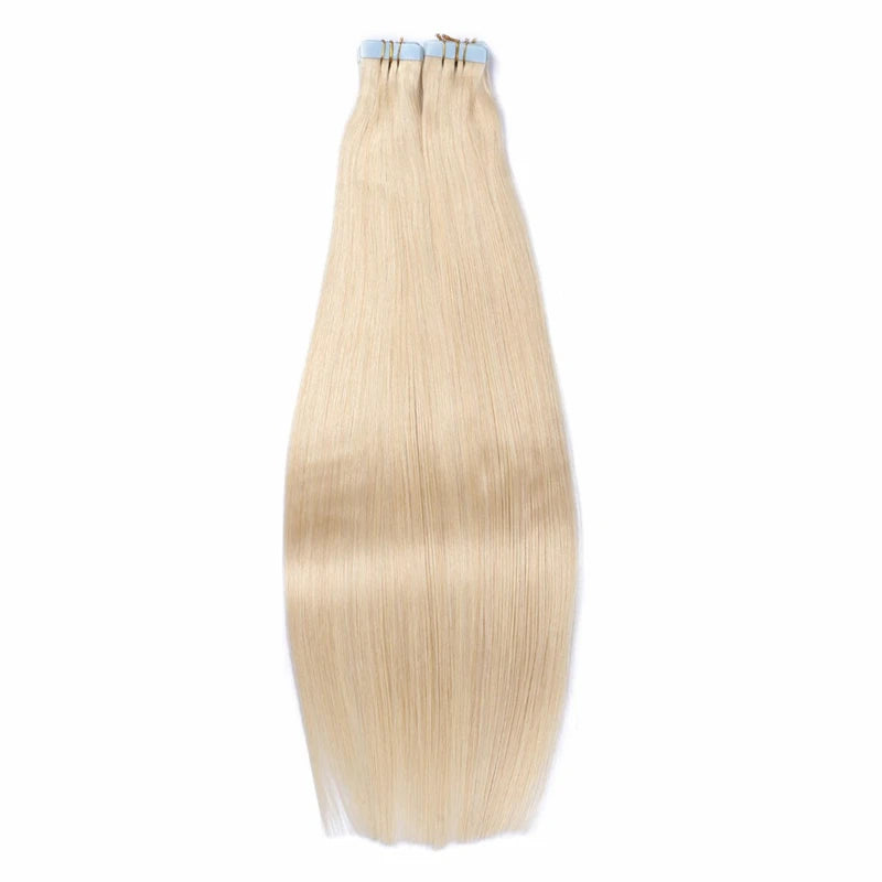 Remy Straight Tape In Hair Extensions Brown 14-30inch Invisible Blonde Virgin Skin Weft PU Human Hair Extension For Women