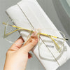 Retro Square Anti-Blue Light Glasses for Women Stylish Clear Frame Anti Radiation Glasses Transparent gafas de sol