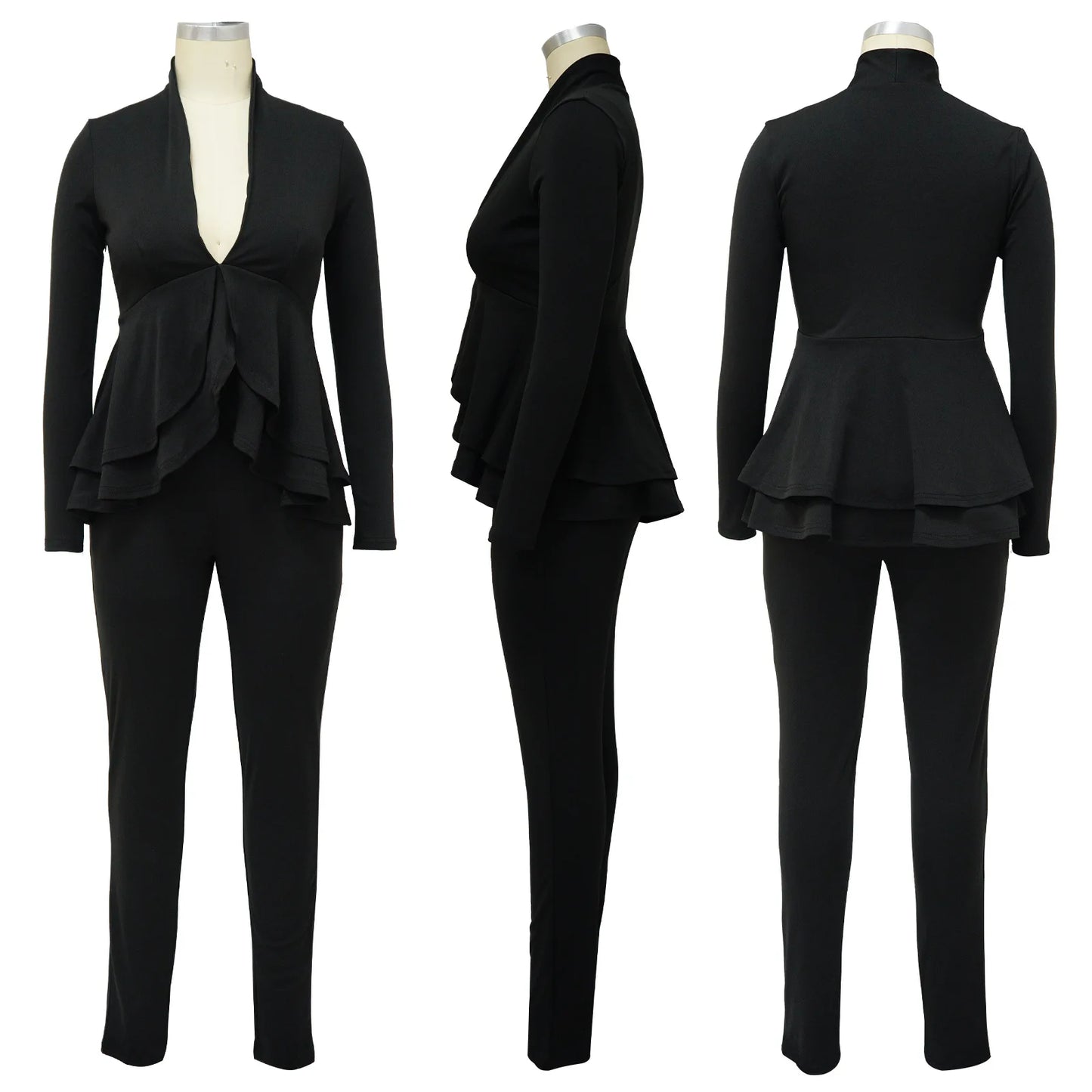 pants sets suits for women 2022 office outfits women suits lady set pants long sleeve  two piece outfit 2022 clothes for woman