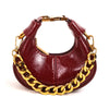 2024 Herbst Winter Mini Umhängetaschen für Damen Luxus Halbmond-Handtaschen für Damen Handtaschen mit Griff Weibliche kleine Tasche