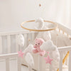 Baby-Kinderbett-Mobile-Rassel-Spielzeug 0-12 Monate Säugling Weicher Filz Teddy Samt Rosa Bär Bettglocke Hängendes Spielzeug Halterung Babybett Mädchen Spielzeug