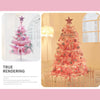 Hot Sale 45/60cm Christmas Tree With lights White/Pink Christmas Tree With Star Christmas Miniature Pine With Ornaments