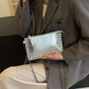 Einfarbige Design-Umhängetaschen für Damen, Mode-Ketten-Handytaschen, Mode-Schulter-Kuriertasche, Sac A Main weiblich