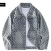 Fashion Stylish Luxury Clothing Loose-fitting Jacket for Casual Cotton Suitable Spring and Autumn Water-washed Jacquard Jacket
