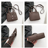 PU Square Compact Shoulder and Crossbody Bags Zipper Unique Design High Quality Hand Bags for Women 2025 Designer Style Bolso