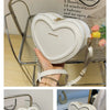 Fashion Heart Shape Crossbody Bags For Women New Solid Pu Leather Shoulder Bag Casual Ladies Handbags Designer Women Bags сумка