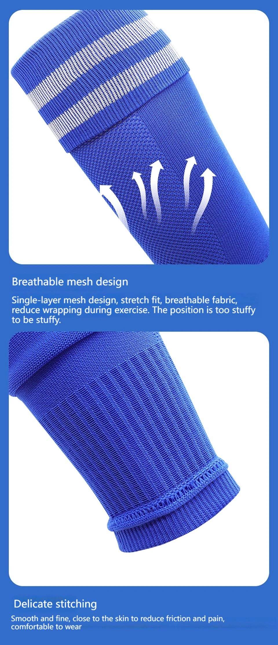 Loogdeel Adult Leg Warmers Elastic Soccer Shin Guard Calf Socks Over Knee Men Sports Compression Protection Long Sleeve Training
