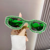 Fashion Square Sunglasses for Women Rectangle Brand Shades Sun Glasses Bling Diamond Eyeglasses Uv400 Glittering Accessories