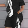Fashion White 2 Piece Set For Women Long Sleeve Shirt And Shorts Two Piece Suit Women 202 Summer  Casual Home Sets