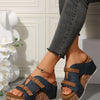 Neue Ankunft Damen Sommer 2025 Neue Plateau-Keilabsatzsandalen Übergröße Bequeme Freizeit Outdoor Offene Zehen Strandslipper