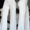 Spring Autumn Elegant High Waist Wide Leg Pants For Women Fashion Loose Long Pant Casual Office Solid Women Clothes New Pant
