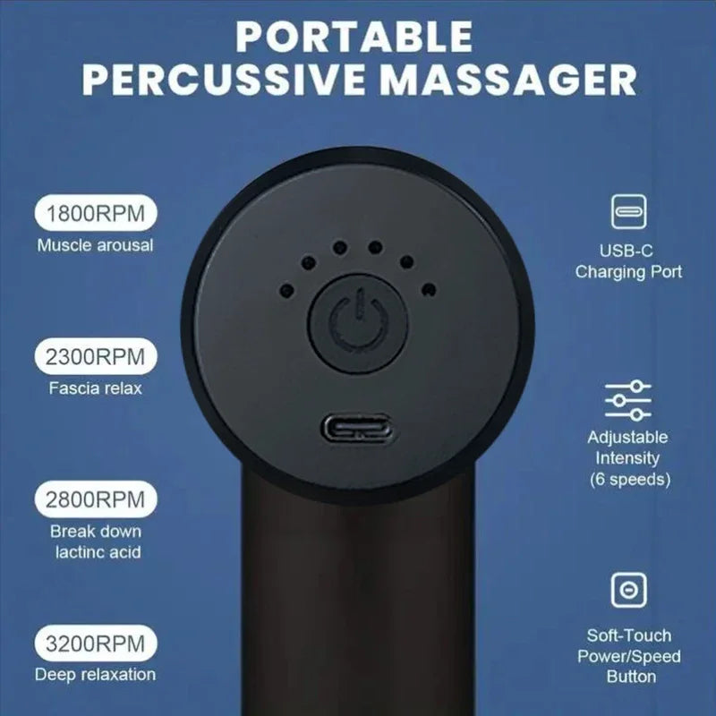 Mini Faszienpistole Kabellose Massagepistole Muskelentspannungs-Massagegerät Nackenmembran Rob Nackenwirbelsäulen-Massageinstrument