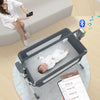 Babybett Babywiege Neugeborenen Beistellbett Tragbares Reisebett mit Moskitonetz Schlafwiege Baby Schaukelbett