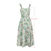 Suninheart Summer Pink Floral Print Corset Dress Midi Elegant Sexy Party Dresses Holiday Birthday Casual A Line Women Clothing