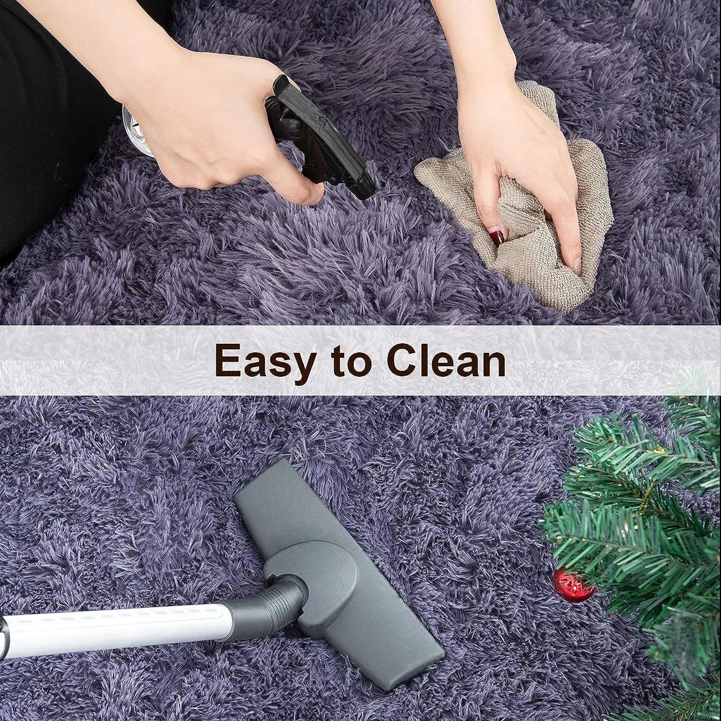 Flauschiger Teppich für das Schlafzimmer, zottelige, flauschige Teppiche für das Schlafzimmer, dicke schwarze Teppiche für das Wohnzimmer, Teppiche für Mädchen und Jungen