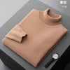 Fall/Winter 100% Wool Bottoming Shirt Men's Thickened Turtleneck Sweater Business Cashmere Knitting