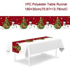 Christmas Table Runner Merry Christmas Decoration for Home Table 2024 Xmas Ornament Navidad Notal Noel Happy New Year Gifts 2025