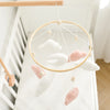 Baby-Kinderbett-Mobile-Rassel-Spielzeug 0-12 Monate Säugling Weicher Filz Teddy Samt Rosa Bär Bettglocke Hängendes Spielzeug Halterung Babybett Mädchen Spielzeug