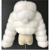 High Quality Furry Cropped Faux Fur Coats and Jackets Women Fluffy Top Coat With Hooded Winter Fur Jacket Manteau Femme