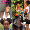 Synthetic Afro Puff Drawstring Ponytail Hair Bun 10 Inch Short Afro Kinkys Curly Afro Bun Extension Hairpieces Large Size