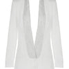 Dulzura Solid Sparkly Crystal Rhinestone Shoulder Pad Backless Suit 2024 Summer For Women Classic Prom Elegant Evening Party