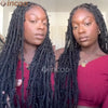 36 Zoll Synthetische Spitze Geflochtene Perücken Schmetterlingszöpfe Spitzenperücke für schwarze Frauen Zopfperücken im Ausverkauf Box Braids Spitzenperücke