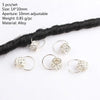 5-50 Pcs/set Opening Silver Hair Ring Hip-hop Hair Braid Charm Dreadlock Beads Clips Cuffs Rings Jewelry Dreadlocks Accessories