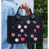 EVA Large Leather Shoulder Bag Handbag Tote Bag Storage for Women Casual Waterproof Beach Bag Hole Fit Charm Fashion Storage Bag