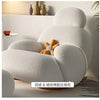 Fluffy White Wohnzimmerstuhl Modern Niedlich Boden Ergonomischer Wohnzimmerstuhl Lounge Relaxsessel Möbel Salon Home Möbel