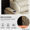 Premium italienische Echtleder-Ecksofas Sofagarnituren mit USB und Bluetooth Lautsprecher – MANBAS Wohnzimmermöbel