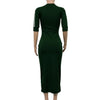 European and American women's fashion white stripe dress