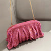 Shiny Rhinestones Handmade Evening Clutch Bags New Folds Purses and Handbags Luxury Designer Wedding Party High Quality