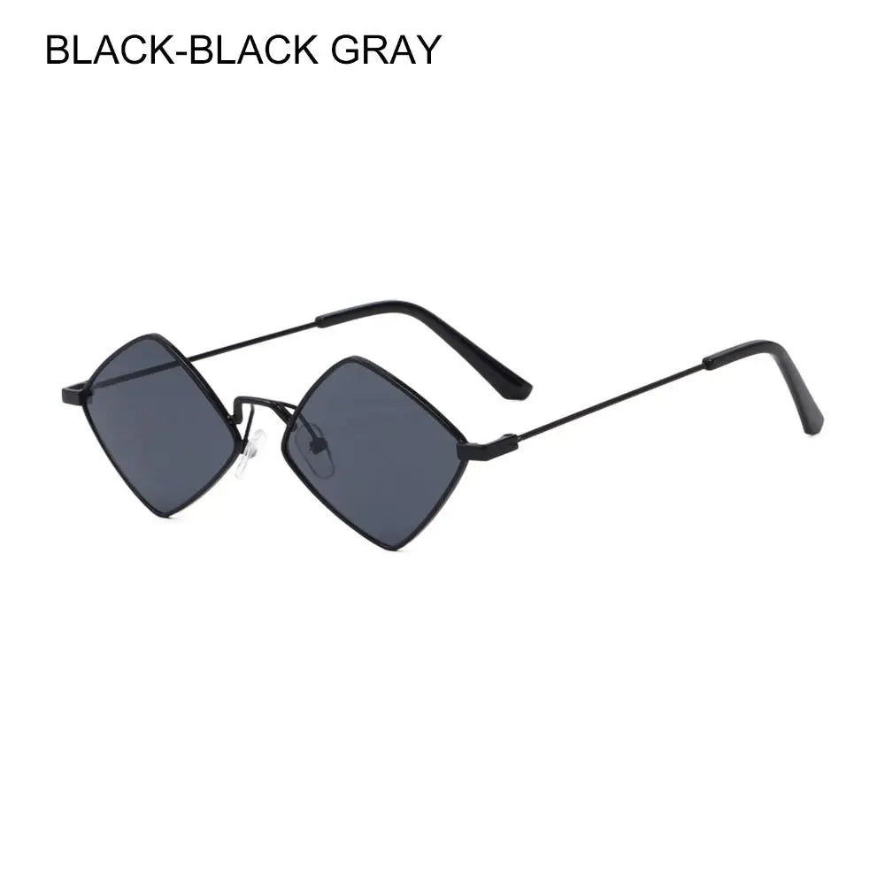 Square Polygonal Women Sunglasses 2025 Vintage Brand Diamond Rhombus Ladies Sun Glasses Men Female Fashion UV400 Shades Eyewear