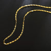 Modische 18K Gold Halskette 2MM 16/18/20/22/24/26/28/30 Zoll Seitenkette Halskette für Damen Herren Schmuck 925 Silber Halskette